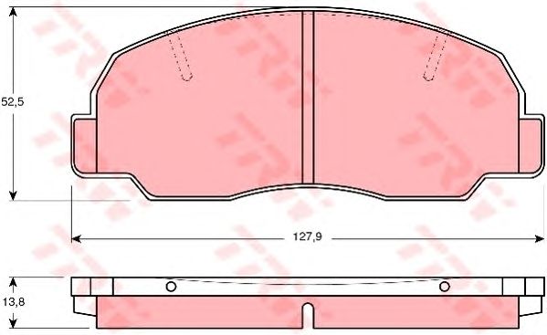 set placute frana,frana disc DAIHATSU ROCKY/TAFT/WILDCAT 1,6-2,8D 76-98