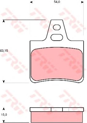 set placute frana,frana disc CITROEN XM 2,0-3,0 89-00 63,15 X 54 X 15,3