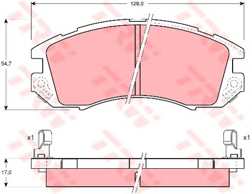 set placute frana,frana disc SUBARU IMPREZA