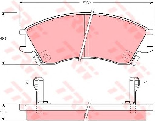 set placute frana,frana disc HYUNDAI ACCENT