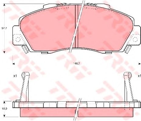 set placute frana,frana disc HONDA CR-V/ACCORD