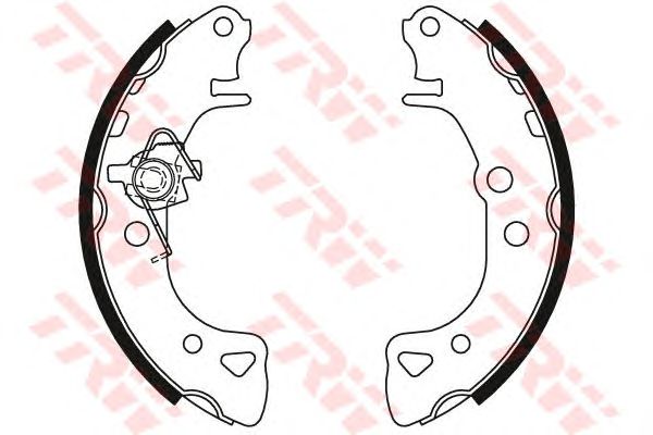 Set saboti frana CITROEN AX/106/SA