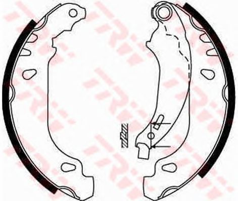 Set saboti frana DACIA LOGAN/SANDERO 1,2-1,6 04- 180 X 40 BOSCH