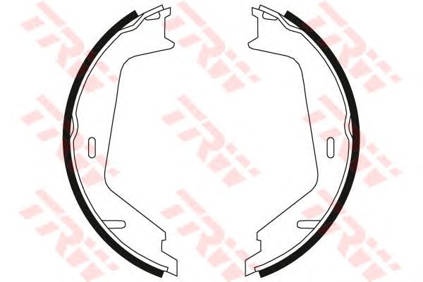 Set saboti frana, frana de mana VOLVO S60/S80/V70/XC70 98- TRW 178 X 25