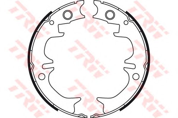 Set saboti frana, frana de mana TOYOTA AVENSIS/CAMRY 97-06 170 X 40 AKEBONO