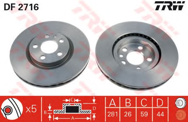 Set frana, frana disc