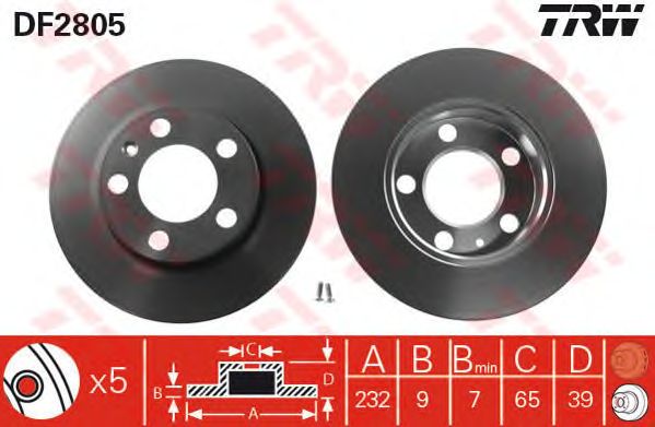 Set frana, frana disc