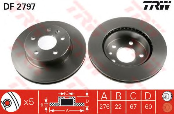 Set frana, frana disc