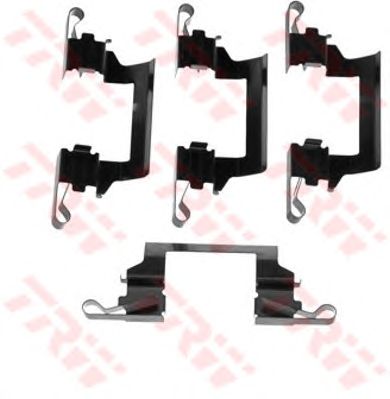 Set accesorii, placute frana NISSAN PATHFINDER 3,3-3,5 V6 4WD 97-04