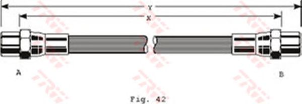 Furtun frana VW A80/90/COUPE 86-96