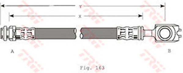 Furtun frana SKODA OCTAVIA 96-10 450 MM