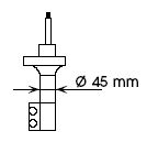 amortizor NISSAN SUNNY III 1.4/1.6/2.0D 10.90-05.95