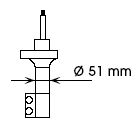 amortizor NISSAN 100 NX, SUNNY III 1.6 03.90-05.95