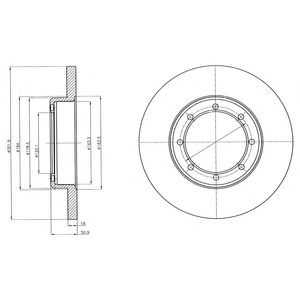 Disc frana RENAULT MASTER 10- OPEL/VAUXALL MOVANO / RENAULT MASTER NISSAN NV400