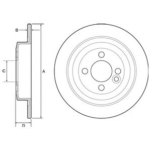 Disc frana MINI CLUBMAN, COUPE, KABRIOLET, MINI (08- ) index BG4560C