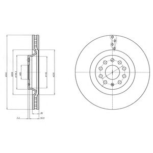 Disc frana VW PASSAT/CC/VARIANT 08-10