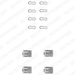 Set accesorii, placute frana FIAT/SEAT 1,2-1,7D