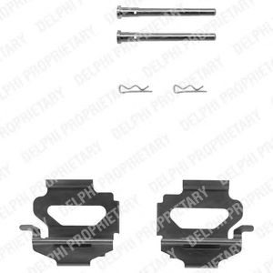 Set accesorii, placute frana FORD 1,1-1,4 8/90-