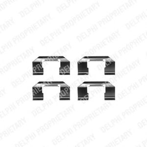 Set accesorii, placute frana NISSAN PRIMERA -02 /ALMERA 03-