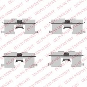 Set accesorii, placute frana DAEWOO NUBIRA/LACE