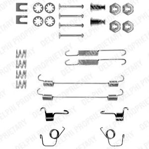 Set accesorii, sabot de frana PEUGEOT 205/309 83- CI (180 MM)