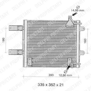 Condensator, climatizare VW LUPO/POLO/AROSA 1,4T