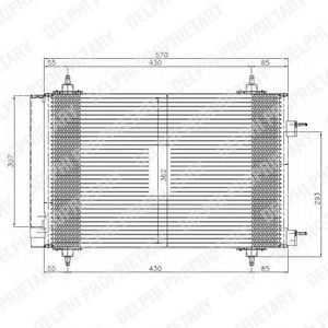 Condensator, climatizare PEUGEOT 307 1,4-2,0B/D 00- CITROEN BERLINGO 08-