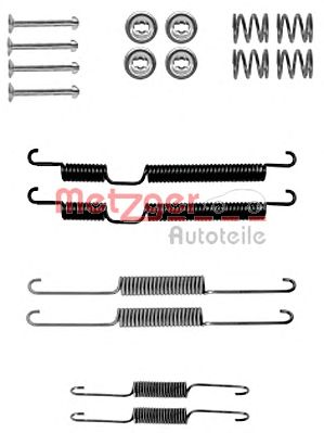 set accesorii, saboti frana parcare