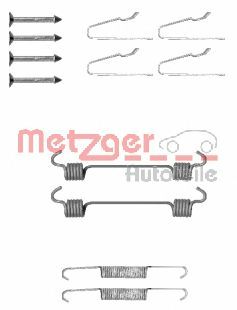 set accesorii, saboti frana parcare MERCEDES-BENZ M W163 98.02-