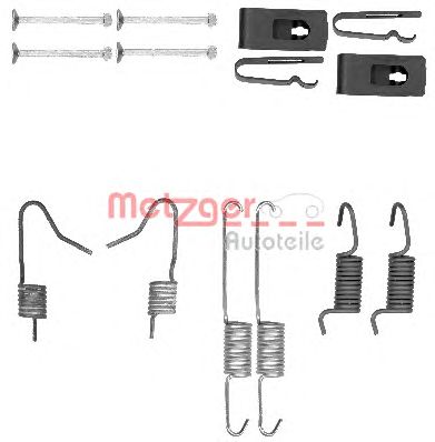 set accesorii, saboti frana parcare NISSAN/TOYOTA AVENSIS