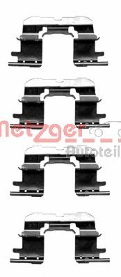 Set accesorii, placute frana TOYOTA YARIS 1,0-1,3/1,4 D-4D 99-05