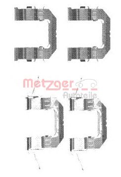 Set accesorii, placute frana NISSAN MURANO/NAVARA/PATHFINDER/QASHQAI 05-