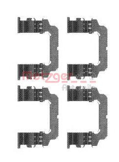 Set accesorii, placute frana NISSAN PATROL 3,0 DTI/4,2 00-