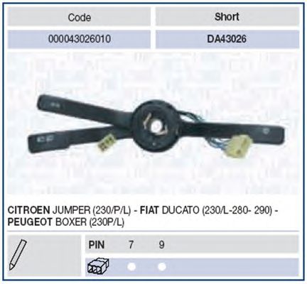 Comutator coloana directie FIAT DUCATO