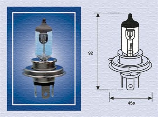 Bec far faza lunga H4 24V/75/70W P43T