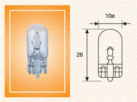 Bec incandescent W3W 24V/3W