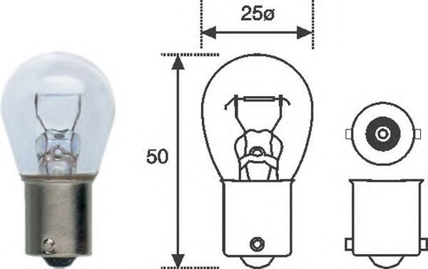 Bec semnalizator P21W 12V/21W (STOP/DIRECTIE)