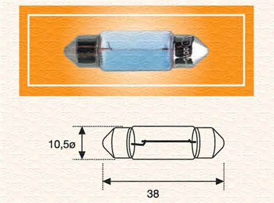 Bec 12V/5W C5W (TUBULAR) SV8,5 