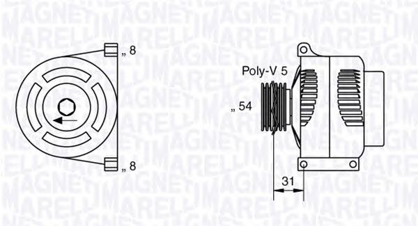 Generator / Alternator FIAT 1.4 TURBO