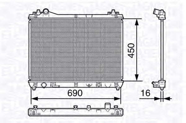 Radiator, racire motor SUZUKI GRAND VITARA 1,6/3,2 05-