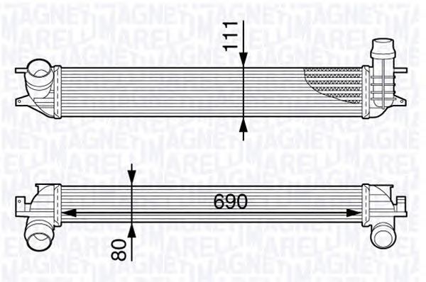 Intercooler, compresor