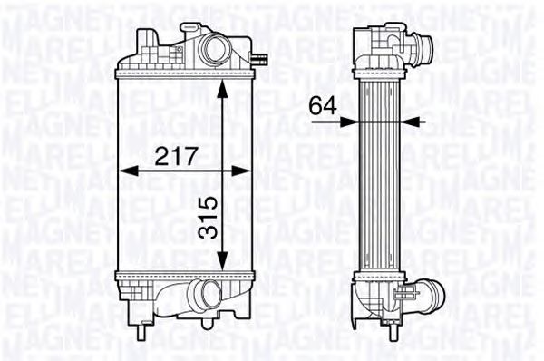 Intercooler, compresor