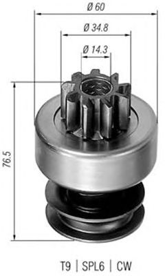 Pinion electromotor