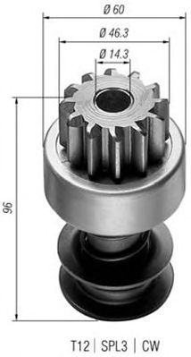 Pinion electromotor