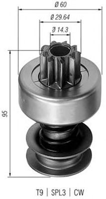 Pinion electromotor