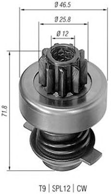 Pinion electromotor