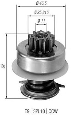 Pinion electromotor