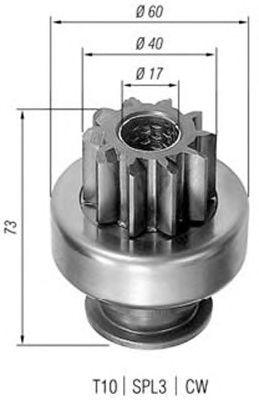 Pinion electromotor