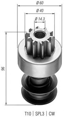 Pinion electromotor