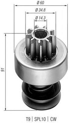 Pinion electromotor MERCEDES-BENZ